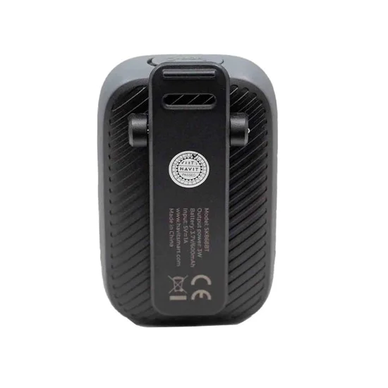 Havit - Безжичен високоговорител (SK868BT) - Bluetooth V5.4, 5W, 600mAh, IP67, TWS, Фенерче, Hands-free разговори, Type-C - Черен