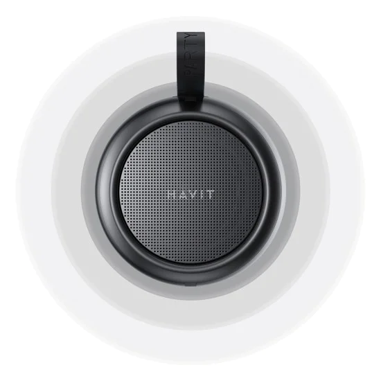 Havit - Безжичен високоговорител (SK879BT) - USB-C, Bluetooth, TWS, RGB светлини, AUX, Micro SD, FM, IPX5, 8W, 1800mAh - Черен
