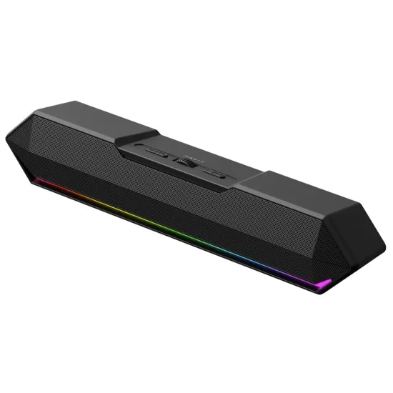 Havit - Безжична тонколона (SK772BT) - за игри, USB-C, Bluetooth 5.3, TWS, LED светлини, AUX, TF, USB, 10W, 1200mAh - Черна