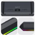 Havit - Безжична тонколона (SK772BT) - за игри, USB-C, Bluetooth 5.3, TWS, LED светлини, AUX, TF, USB, 10W, 1200mAh - Черна