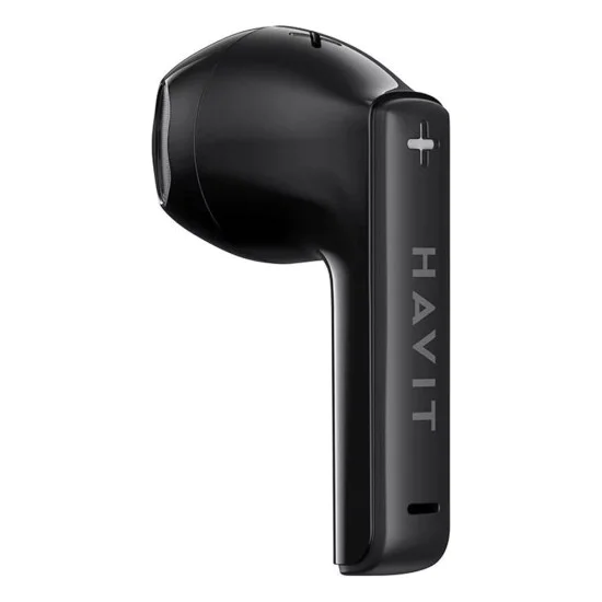 Havit - Безжични слушалки (TW981) - Type-C, Bluetooth 5.3, TWS, микрофон, прозрачен корпус, 13 мм драйвери, 300 mAh - Черни