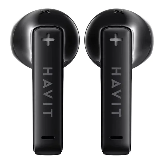 Havit - Безжични слушалки (TW981) - Type-C, Bluetooth 5.3, TWS, микрофон, прозрачен корпус, 13 мм драйвери, 300 mAh - Черни