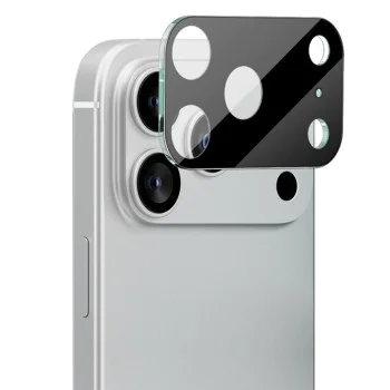 Протектор - Камера за iPhone 17 Pro - Techsuit - Цяло стъкло за камера - Черен