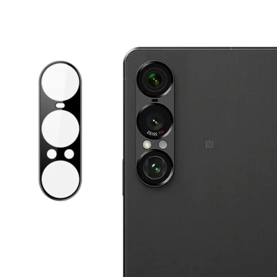 Протектор - Камера за Sony Xperia 1 VII - Techsuit - Стъкло за цяла камера - Черен