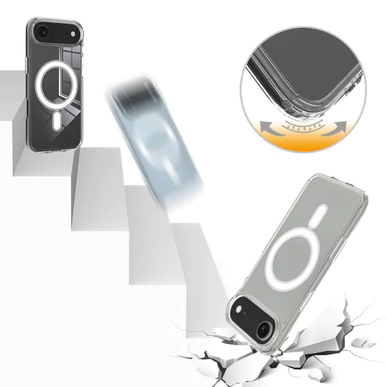 Калъф за iPhone 17 Air - Techsuit - MagSafe Pro - Прозрачен