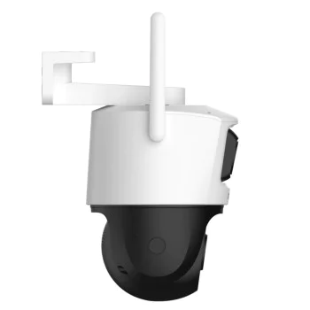 Imou - Външна камера Cruiser Dual 2 PRO (IPC-S7XFP-8U0WED) - 4+4MP, AI IMOU SENSE, Wi-Fi 6, Двоен IR, PT, Аларма, IP65 - Бяла