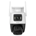 Imou - Външна камера Cruiser Dual 2 PRO (IPC-S7XFP-8U0WED) - 4+4MP, AI IMOU SENSE, Wi-Fi 6, Двоен IR, PT, Аларма, IP65 - Бяла