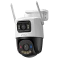 Imou - Външна камера Cruiser Dual 2 PRO (IPC-S7XFP-8U0WED) - 4+4MP, AI IMOU SENSE, Wi-Fi 6, Двоен IR, PT, Аларма, IP65 - Бяла