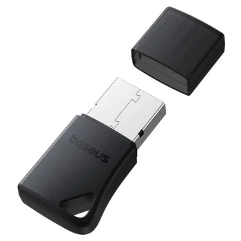 Baseus - Безжичен адаптер Encok BA04+ (A10082600121-00) - за Windows, Bluetooth 5.4, Plug&Play, Ултра ниска латентност - Черен