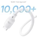 Baseus - Кабел за данни PicoGo (P10376800121-00) - Магнитен, Type-C към Type-C, 240W, Бързо зареждане, 480Mbps, Силиконов, 1 м - Черен