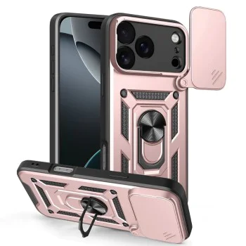Калъф за iPhone 17 Pro Max - Techsuit - CamShield Series - Розово Злато - Златист