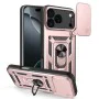Калъф за iPhone 17 Pro Max - Techsuit - CamShield Series - Розово Злато - Златист