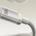 Baseus - Кабел за данни Титан (P10378102G21-02) - USB към Type-C 100W, Бързо зареждане, 480Mbps, Найлон, 2 м - Сребърен