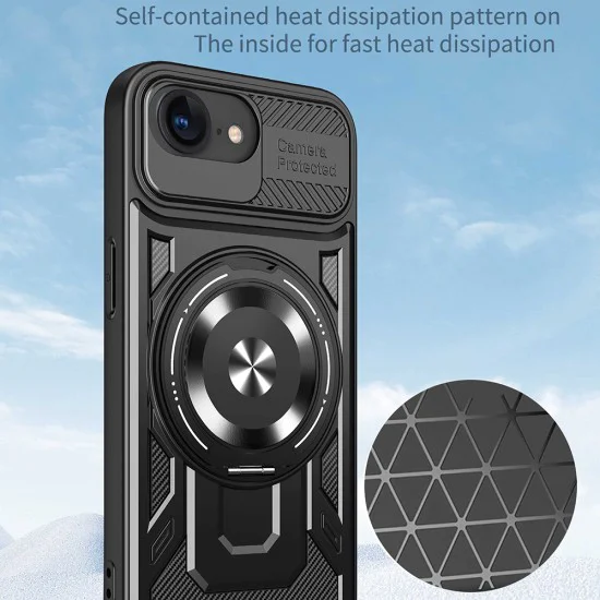 Калъф за iPhone 16e - RuggedCam - Сив
