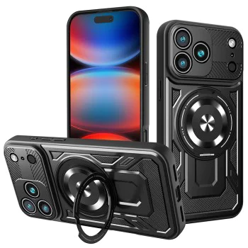 Калъф за iPhone 17 Pro Max - RuggedCam - черен