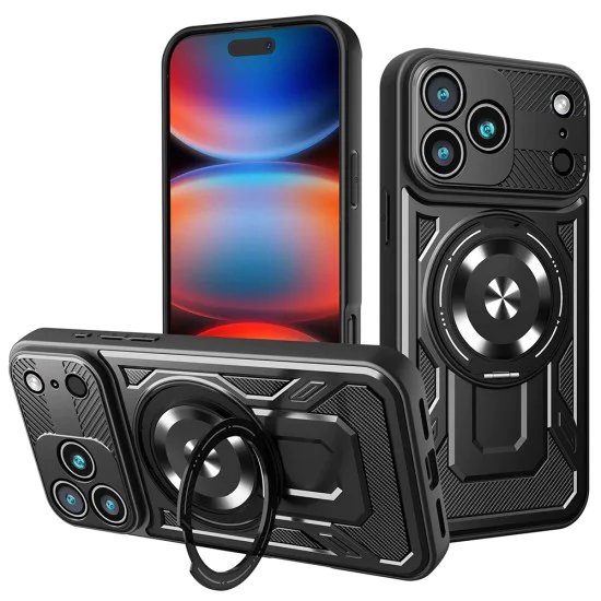 Калъф за iPhone 17 Pro Max - RuggedCam - черен