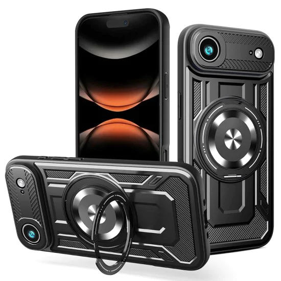 Калъф за iPhone 17 Air - RuggedCam - Черен