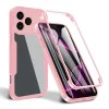 Калъф за iPhone 17 Pro Max - Techsuit - ColorVerse 360 ​​Series + Screen Protector - Розов