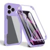 Калъф за iPhone 17 Pro - Techsuit - ColorVerse 360 ​​Series + Screen Protector - Лилав