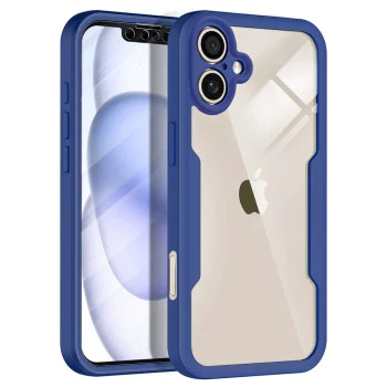 Калъф за iPhone 17 - Techsuit - ColorVerse 360 ​​Series + Скрийн протектор - Син