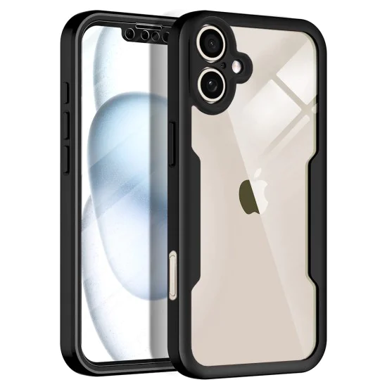 Калъф за iPhone 17 - Techsuit - ColorVerse 360 ​​Series + Скрийн протектор - Черен
