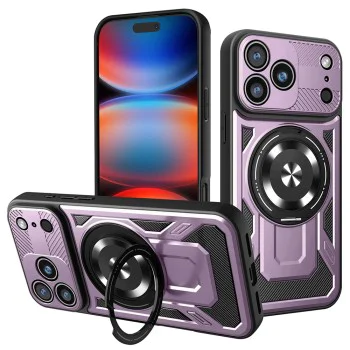 Калъф за iPhone 17 Pro Max - RuggedCam - Лилав