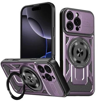 Калъф за iPhone 16 Pro Max - RuggedCam - Лилав