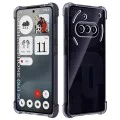 Калъф за Nothing Phone (3a) - Techsuit - Удароустойчив Clear Silicone - Опушено Черен