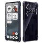Калъф за Nothing Phone (3a) - Techsuit - Удароустойчив Clear Silicone - Опушено Черен