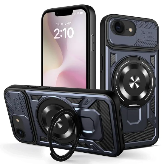 Калъф за iPhone 16e - RuggedCam - син