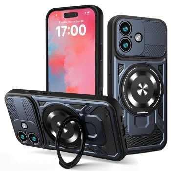 Калъф за iPhone 17 - RuggedCam - син