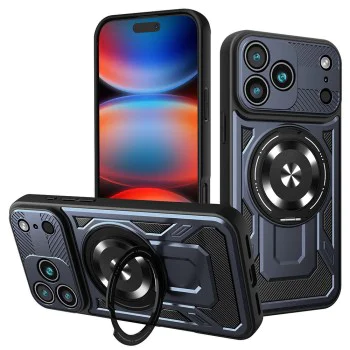 Калъф за iPhone 17 Pro Max - RuggedCam - син