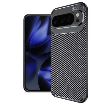 Калъф за Google Pixel 10 Pro XL - Techsuit - CarbonFiber - Черен