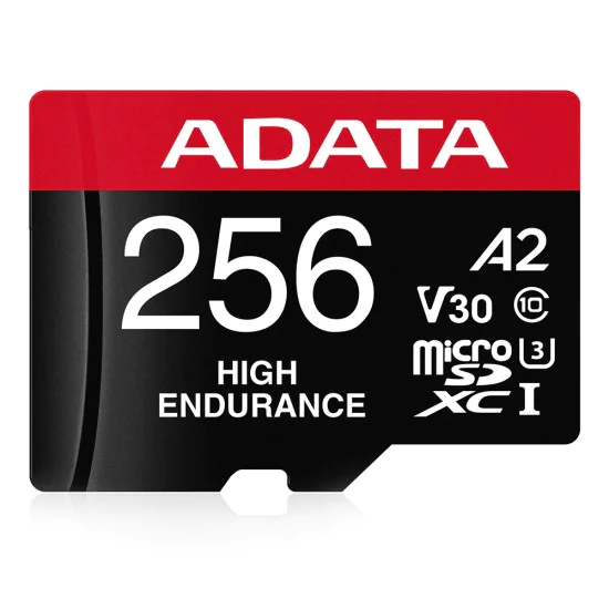 Adata - Карта памет (AUSDX256GUI3V30SHA2-RA1) - MicroSDXC, Адаптер, Клас 10, UHS-I V30, 256GB, Четене 100MB/s - Черна