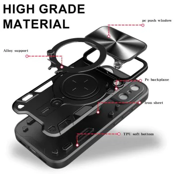 Калъф за iPhone 17 Pro - Techsuit - CamGuard Pro - Розово Злато - Златист