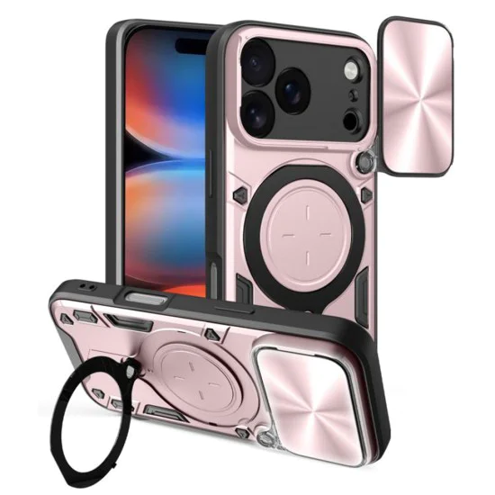 Калъф за iPhone 17 Pro Max - Techsuit - CamGuard Pro - Розово Злато - Златист