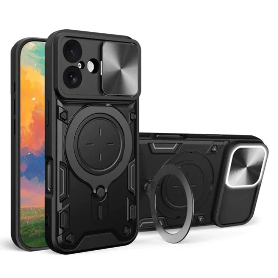 Калъф за iPhone 17 - Techsuit - CamGuard Pro - Черен