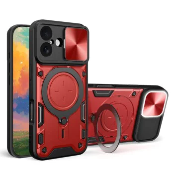 Калъф за iPhone 17 - Techsuit - CamGuard Pro - Червен