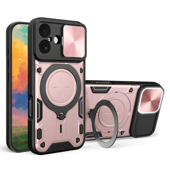 Калъф за iPhone 17 - Techsuit - CamGuard Pro - Розово Злато - Златист