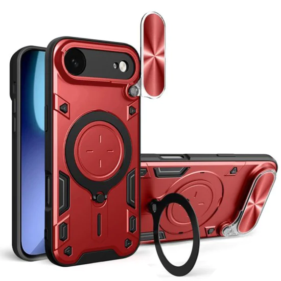 Калъф за iPhone 17 Air - Techsuit - CamGuard Pro - Червен