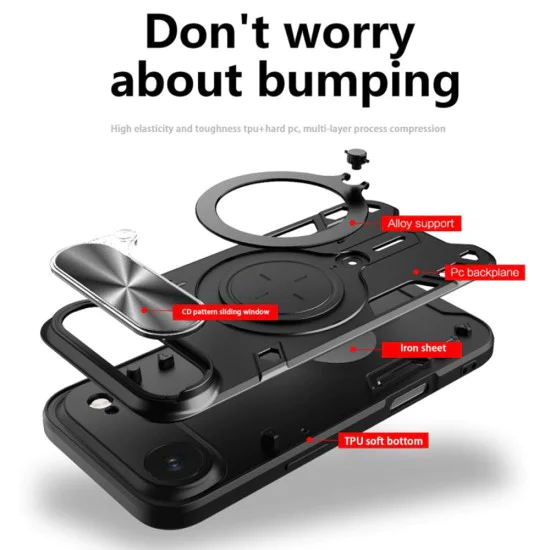 Калъф за iPhone 17 Air - Techsuit - CamGuard Pro - Лилав