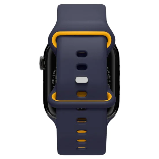 Каишка за Apple Watch 1/2/3/4/5/6/7/8/9/10/SE/SE 2/Ultra/Ultra 2 (42/44/45/46/49mm) - Spigen - Nano Pop - Син