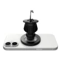 Spigen - Държач за кола (MFT13) - MagSafe, за табло, вентилационен отвор, 360° въртене, магнитен захват, универсален, регулируем - сребрист