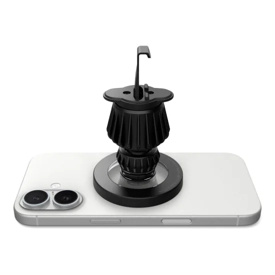 Spigen - Държач за кола (MFT13) - MagSafe, за табло, вентилационен отвор, 360° въртене, магнитен захват, универсален, регулируем - сребрист