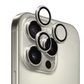 Протектор - Камера за iPhone 16 Pro / iPhone 16 Pro Max - ANANK - AR предпазител за обектив - естествен титан