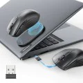 Безжична мишка – ESR MagMouse (6H0020201) – магнитен захват, Type-C кабел, 800–4800 DPI – Сива