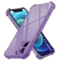 Калъф за iPhone 12 mini - Techsuit - Удароустойчив Clear Silicone - Опушено Черен