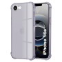 Калъф за iPhone 16e / iPhone 17e - Techsuit - Удароустойчив Clear Silicone - Опушено Черен