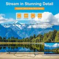 Techsuit - Докинг станция NetBridge 5 в 1 (H1) - Type-C към 1x USB2.0, 1x USB3.0, 1x Type-C, 1x HDMI, 1x RJ45, PD87W, 4K@30Hz - Сив