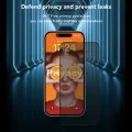 Протектор за iPhone 14 - ANANK - 2.5D протектор за екран с подсилени ръбове и защита на личните данни - Черен